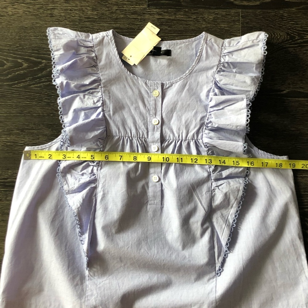 J. Crew Ruffle-Front Top - Picture 7 of 10